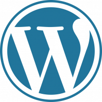 WordPress blue logo.svg e1615375508688